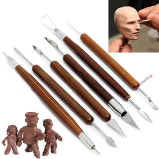 11pcs Wood Clay Sculpting Kit Sculpt Smoothing Wax Carving Pottery Ceramic  Tools