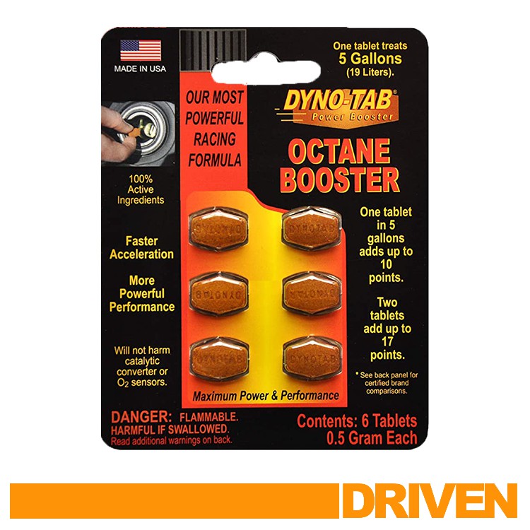 DYNOTAB Octane Booster 6 Tab Card dynotab Shopee Singapore
