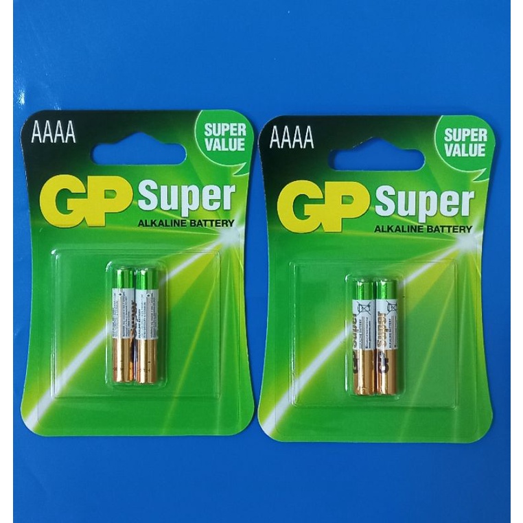 2 Cards Gp Super Alkaline AAAA Batteries | Shopee Singapore