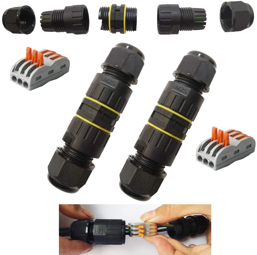 Junction Box Outdoor LED Waterproof IP68 3 - Way Line M25 Cable ...