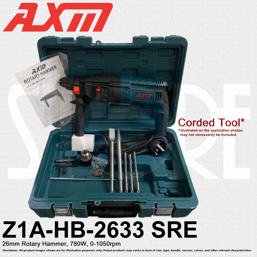 Axm rotary hammer discount drill