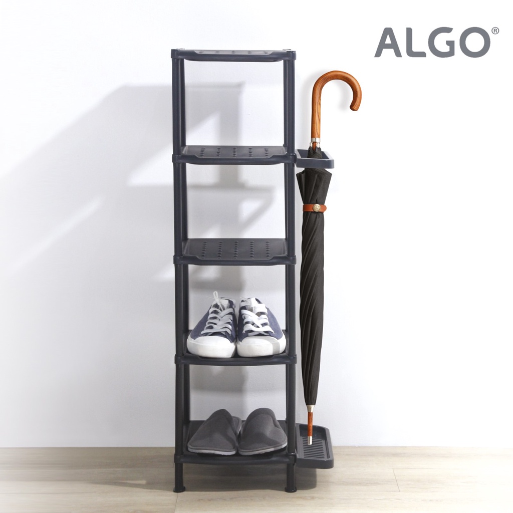 ALGO Signature shoe rack, 5 Tier single, for 5 shoes, black | Shopee ...