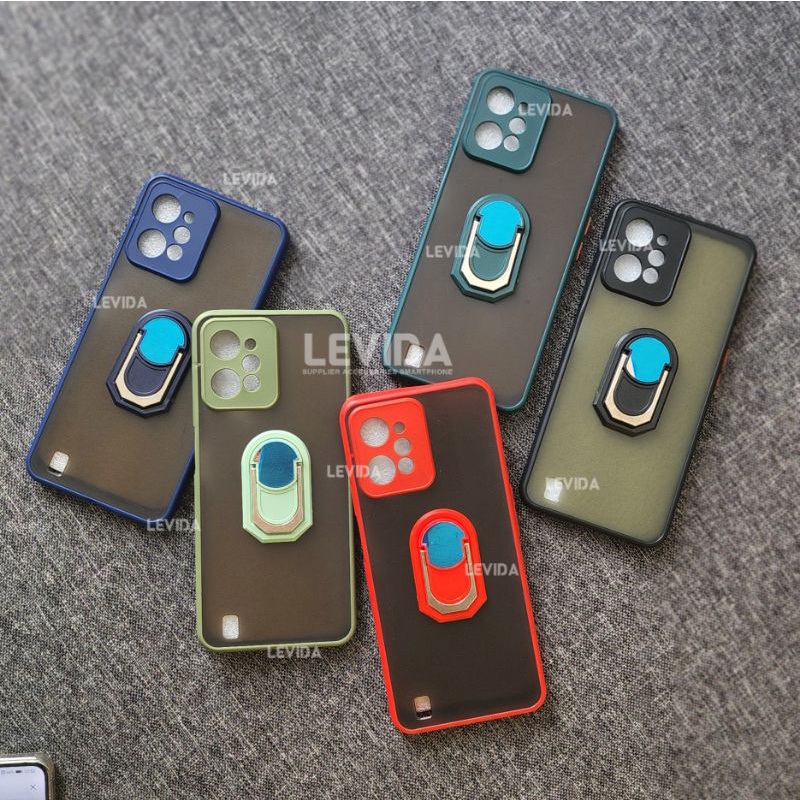 Case Realme C31 Realme C35 Realme Narzo 50a Prime Xiaomi 12 Xiaomi 12 Pro Case Dove Matte Protect Kamera + Ringstand Case Aero Realme C31 Realme C35 Realme Narzo 50a Prime Xiaomi 12 Xiaomi 12 Pro - Gambar 3