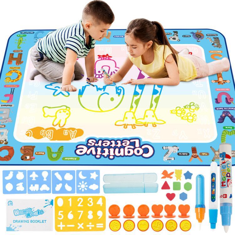 100cm*80cm Children Drawing Mat Alphabet Learning Water Painting Doodle ...