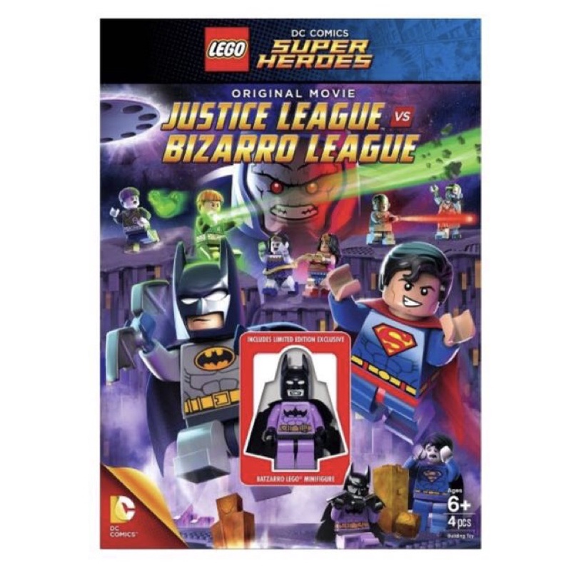 LEGO DC Super Heroes Justice League vs Bizarro League Movie DVD with ...