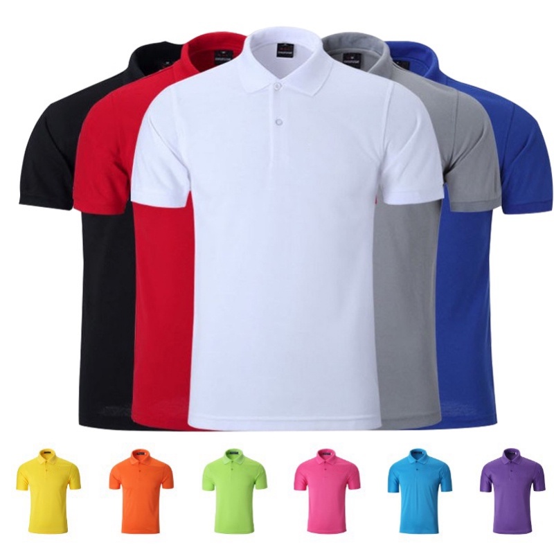 Plain Color POLO Shirt Korean Style Slim-Fit T-Shirt Casual Simple Trendy Versatile Top Men's Clothing