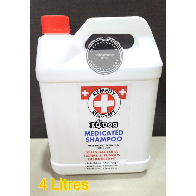 , IQ dog Medicated Shampoo ( 4Litres) Shopee Singapore