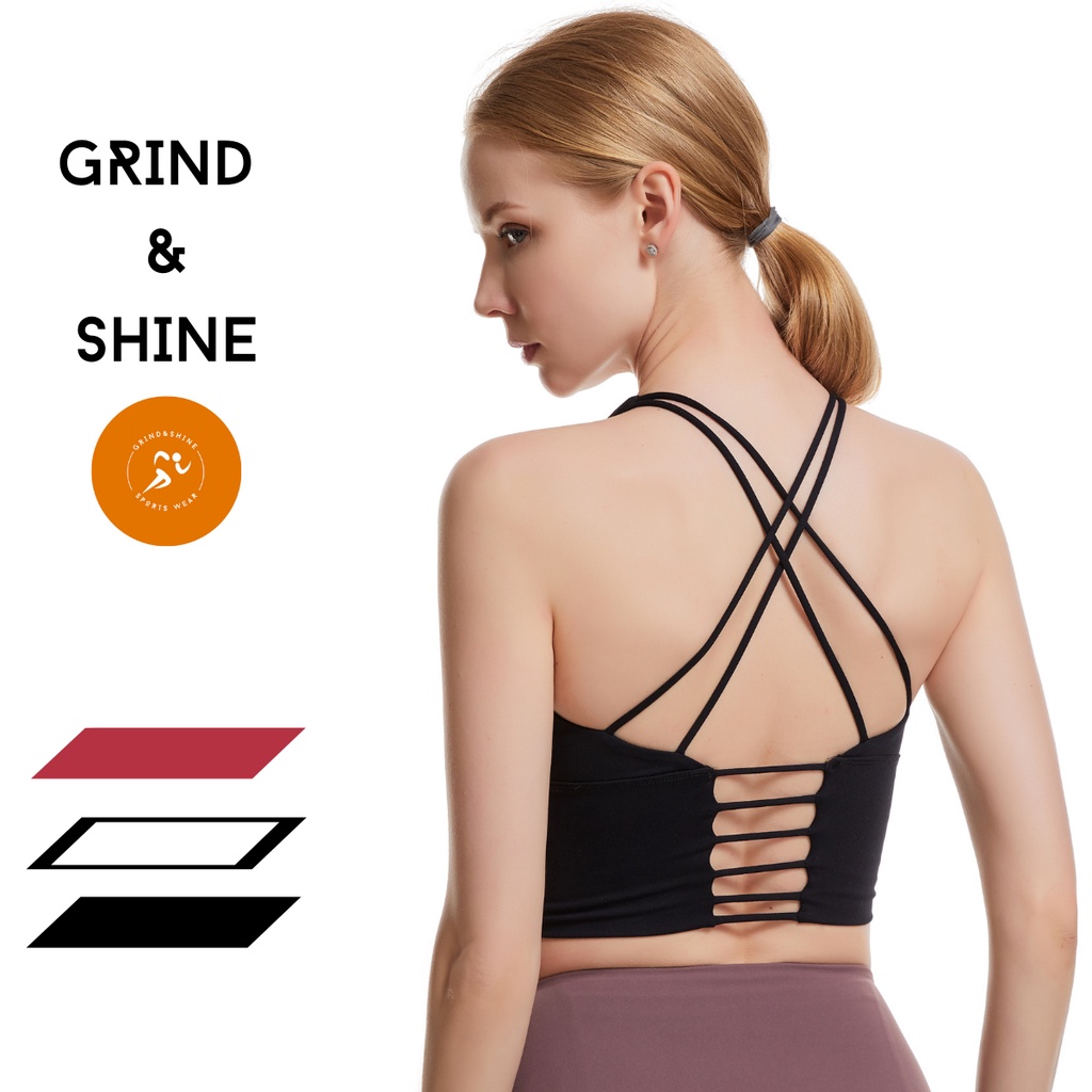 [SG READY STOCK] Premium sports and yoga bra for women by Grind and Shine