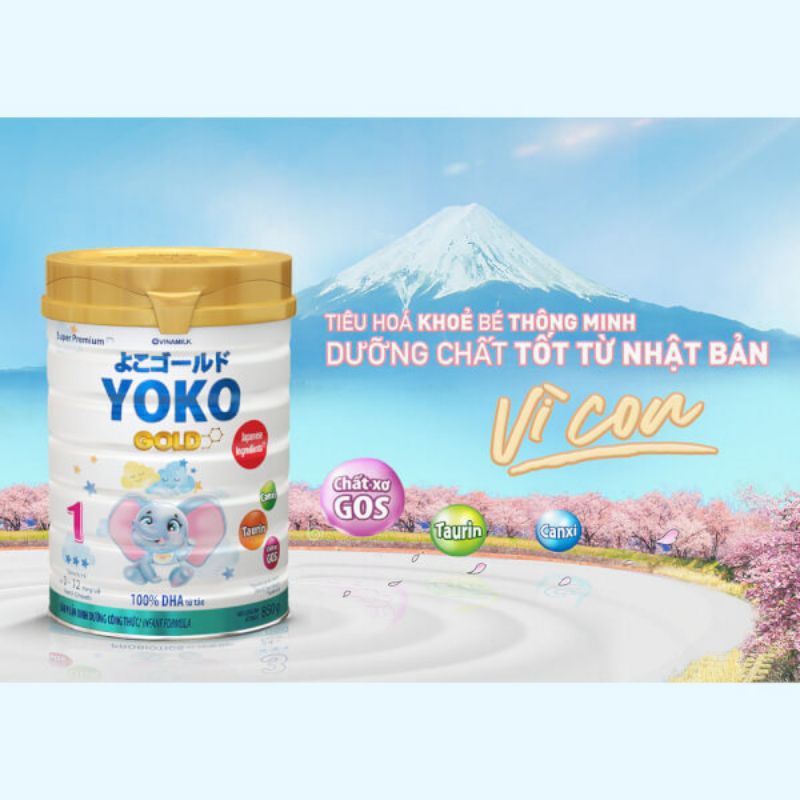 Vinamilk Yoko Gold Milk 1 850g (0-1 Years Old). | Shopee Singapore