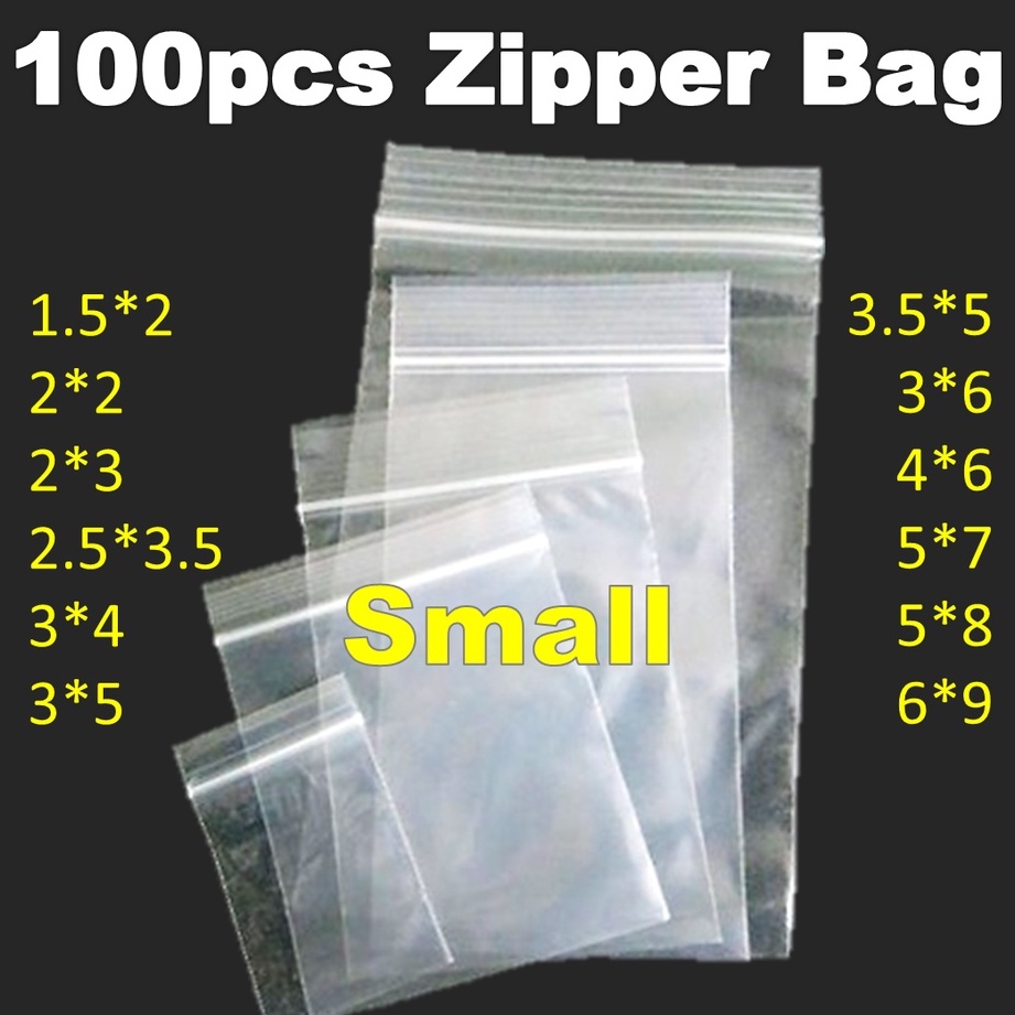 AutoGoody 1000 Clear Plastic Zipper Bags – 4x2.75 Inch, White Back, Reclosable Seal