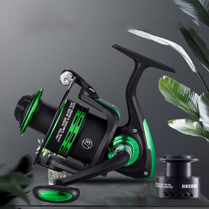 COD Reel Double Spool Metal Kagawa AOjiang Shark HK Series 1000 - 7000 Bonus Spool ABS - Gambar 3