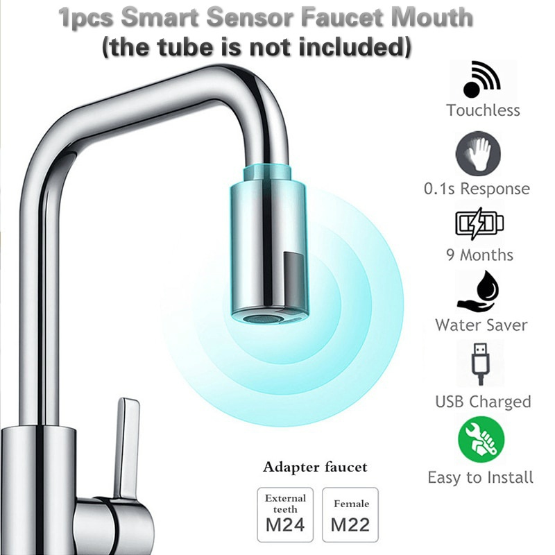 Smart Automatic Motion Sensor Faucet Mouth Touchless Faucet Spray Head   20a34fd6eb7f21f3992c981b3cd09c55