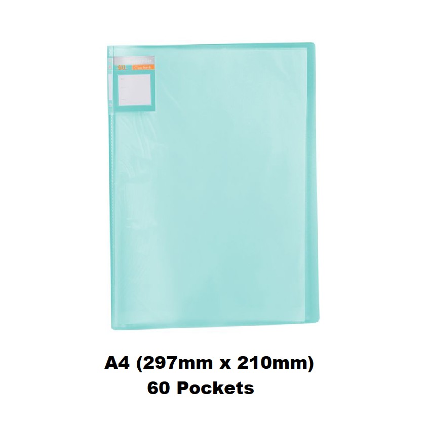 A4 Display Book Pocket Folder 60 Pockets Clear Folder, A4 Drawing ...