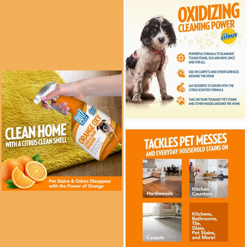 Out orange oxy stain and odor remover best sale