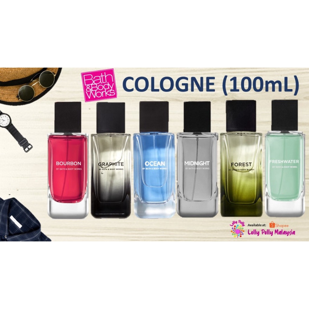 Authentic Bath And Body Works Men's Cologne (100 mL) (Bourbon/Graphite