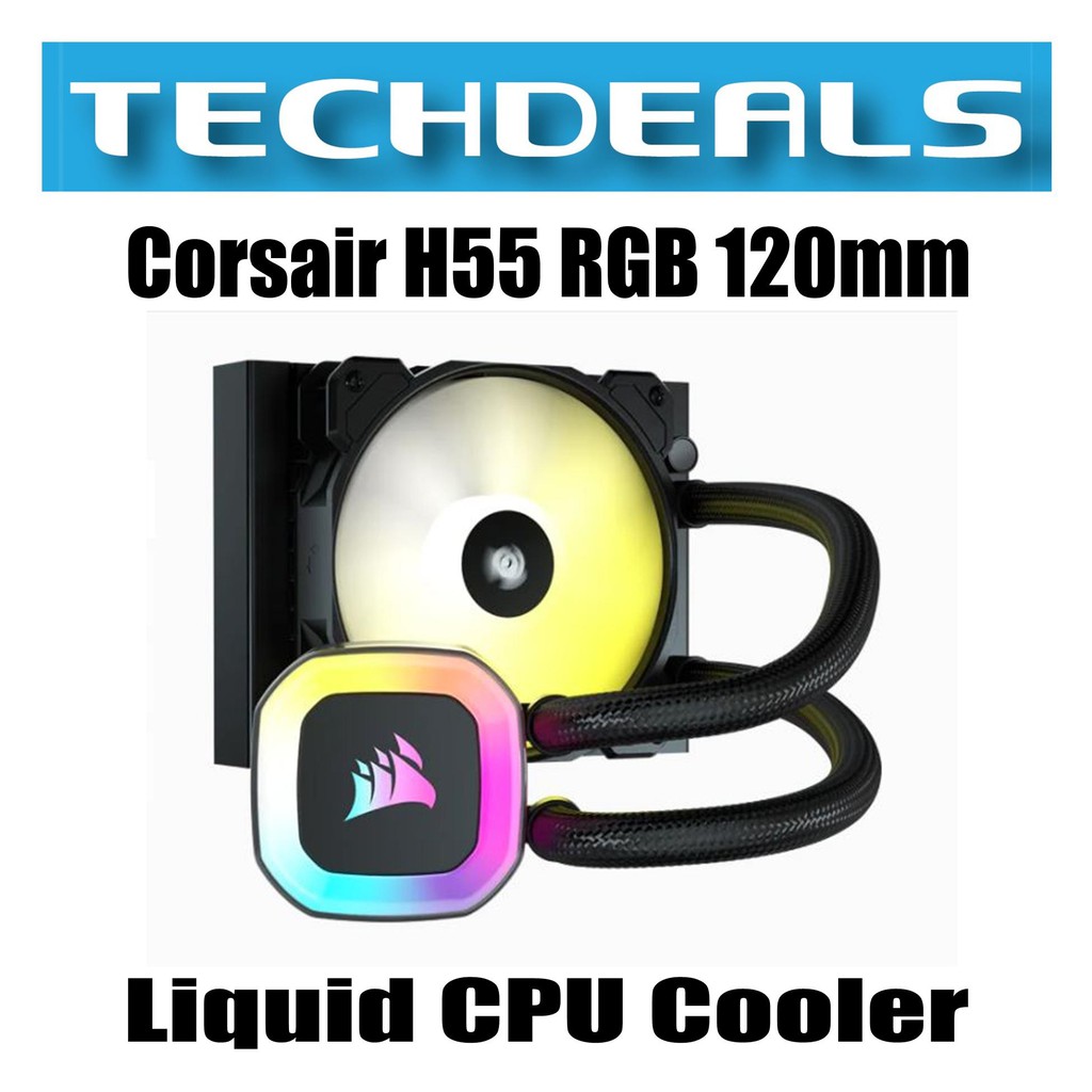 Corsair H55 RGB 120mm Liquid CPU Cooler Shopee Singapore