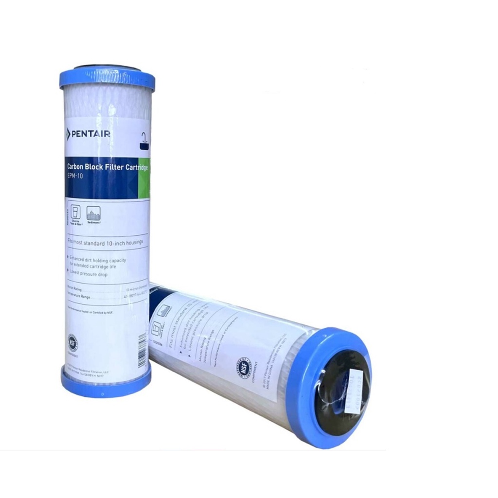 3-Pack Pentek EPM-10 10" Carbon Block Water Filter Cartridges – Under-Sink Sediment Filter