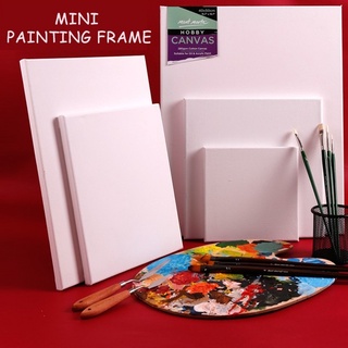 White Blank Art Boards Mini Stretched Artist Canvas Art Board Acrylic Oil  Paint