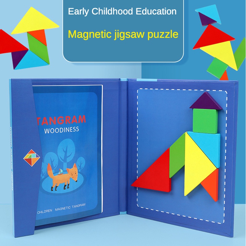 [SG SELLER] Kids magnetic Tangram set educational early learning toys ...