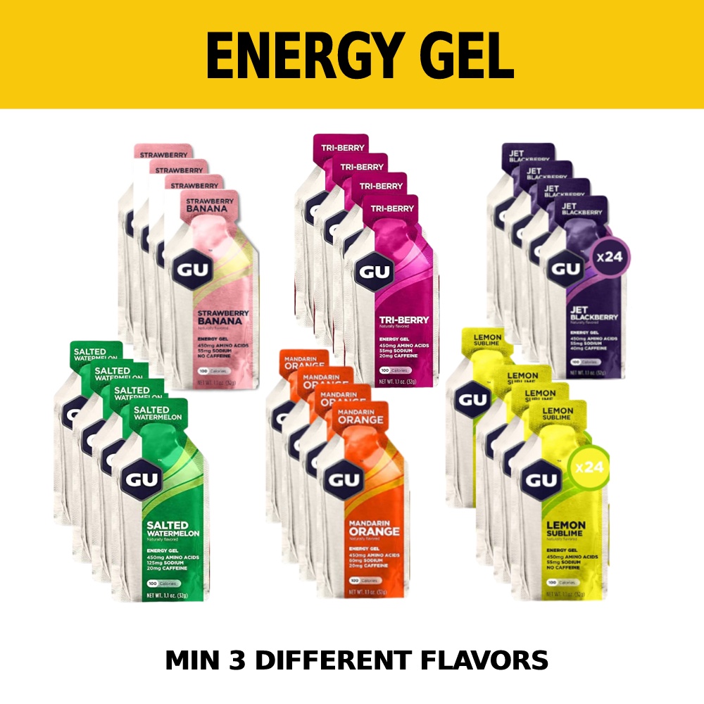 GU Energy Gel 24 Pack - Various Flavors | Shopee Singapore