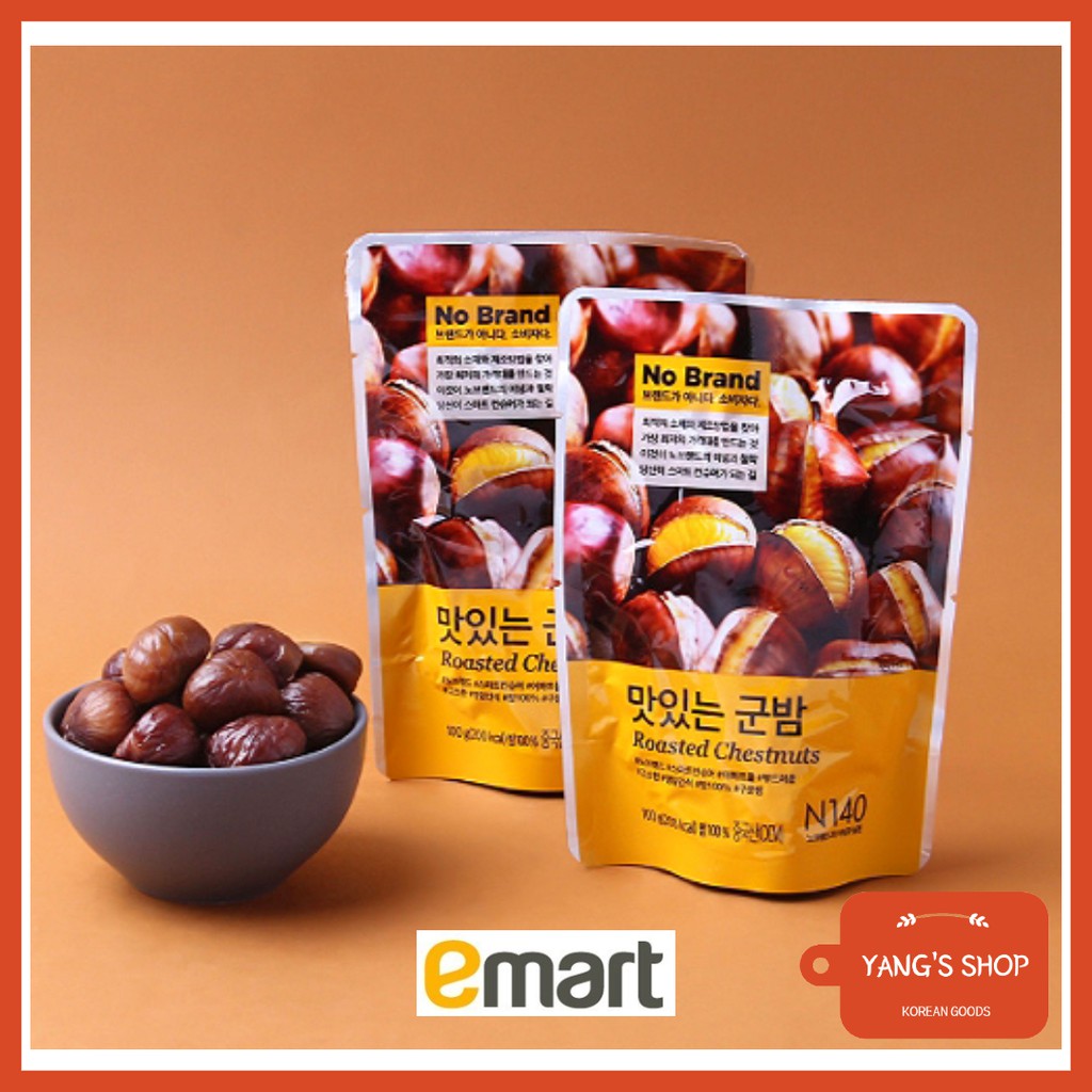 [EMART] Korean Roasted 100 Chestnuts 100g x 2 / Korean Snack, Nuts