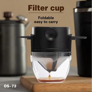 Stainless Steel Reusable Coffee Filters Portable Foldable Coffee