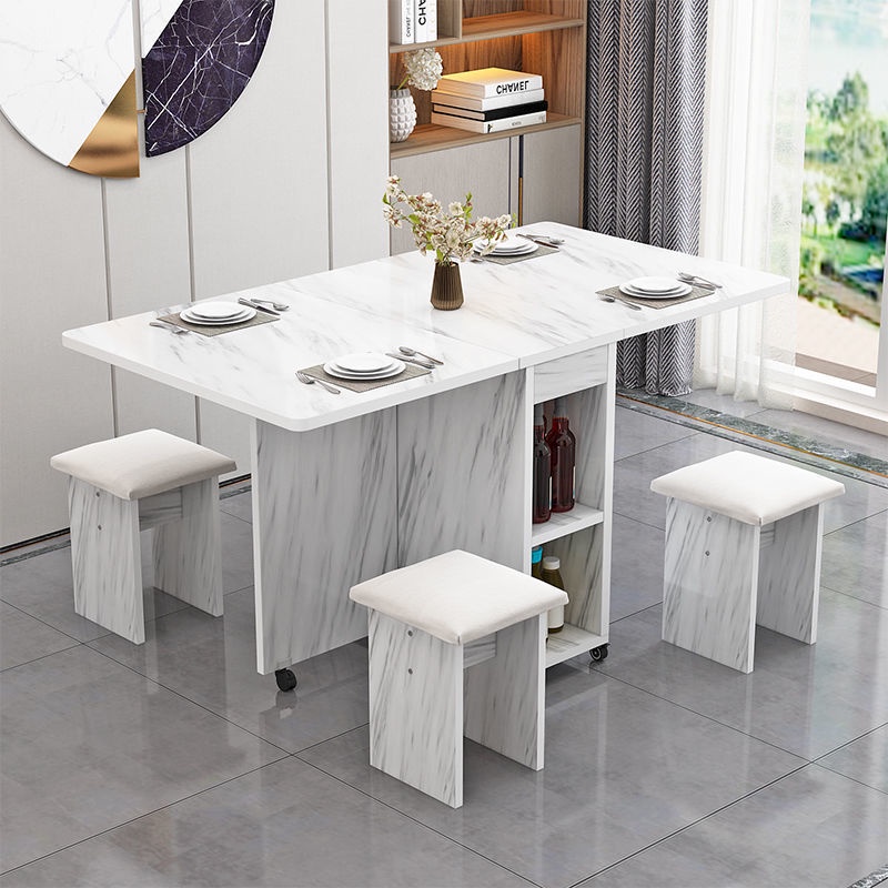 Folding table, dining table, small family, multifunctional, small ...