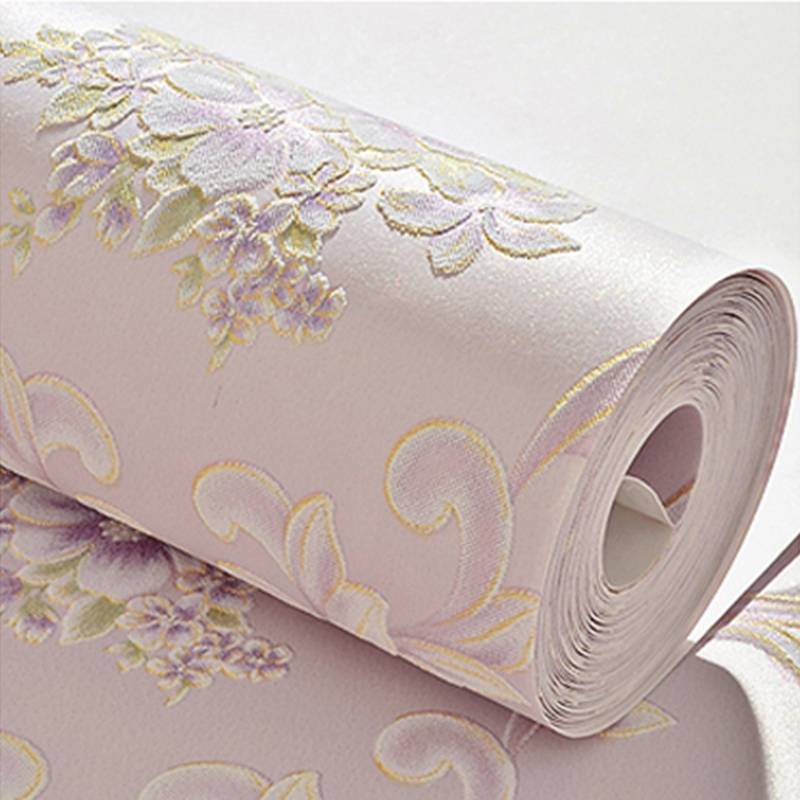 Self-sticker wallpaper non-woven self-adhesive bedroom wallpaper warm TV background wall 3D wallpaper living room decoration