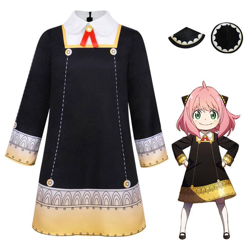 New Anime TV Spy X Family Cosplay Suit Anya Ania Forger Cosplay Suit ...