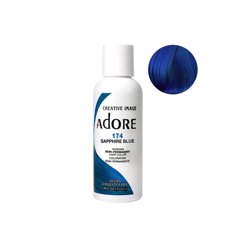 Adore Sapphire Blue 4oz - semi-permanent hair color | Shopee Singapore