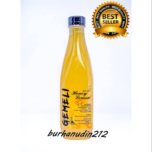 Honey Lemon Gemeli 500ml - Diet Detox Alami - Pure Fresh Juice