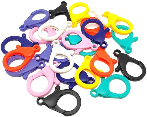 30 Pieces Plastic Lobster Claw Clasps Hard Plastic Lobster Clasp Hooks ...