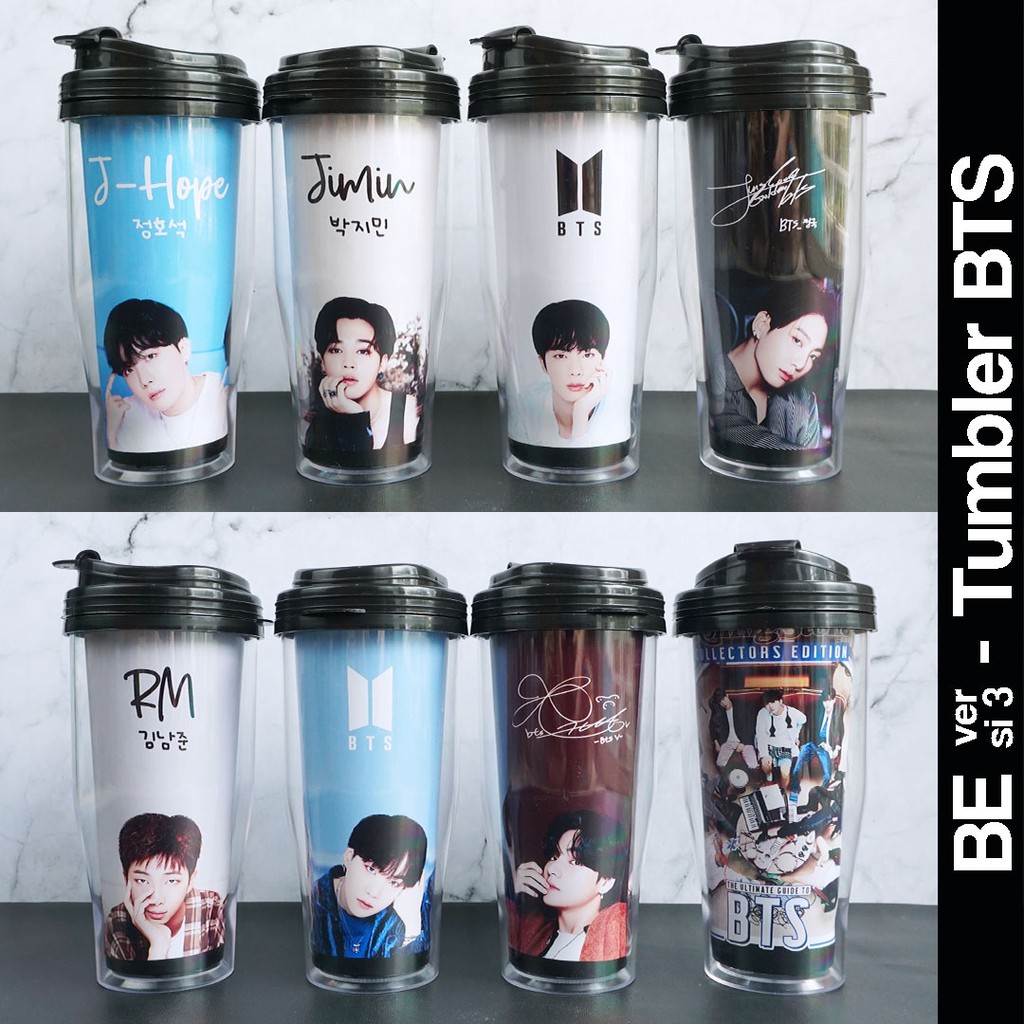 KPOP BTS Wing Gradient Water Bottle Frosted Bangtan Boy Drink Cup