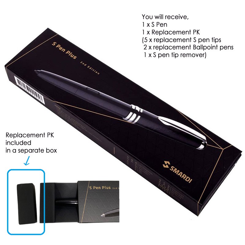 Smardi S Pen Plus 2nd Edition with Replacement Ballpoint pen and S