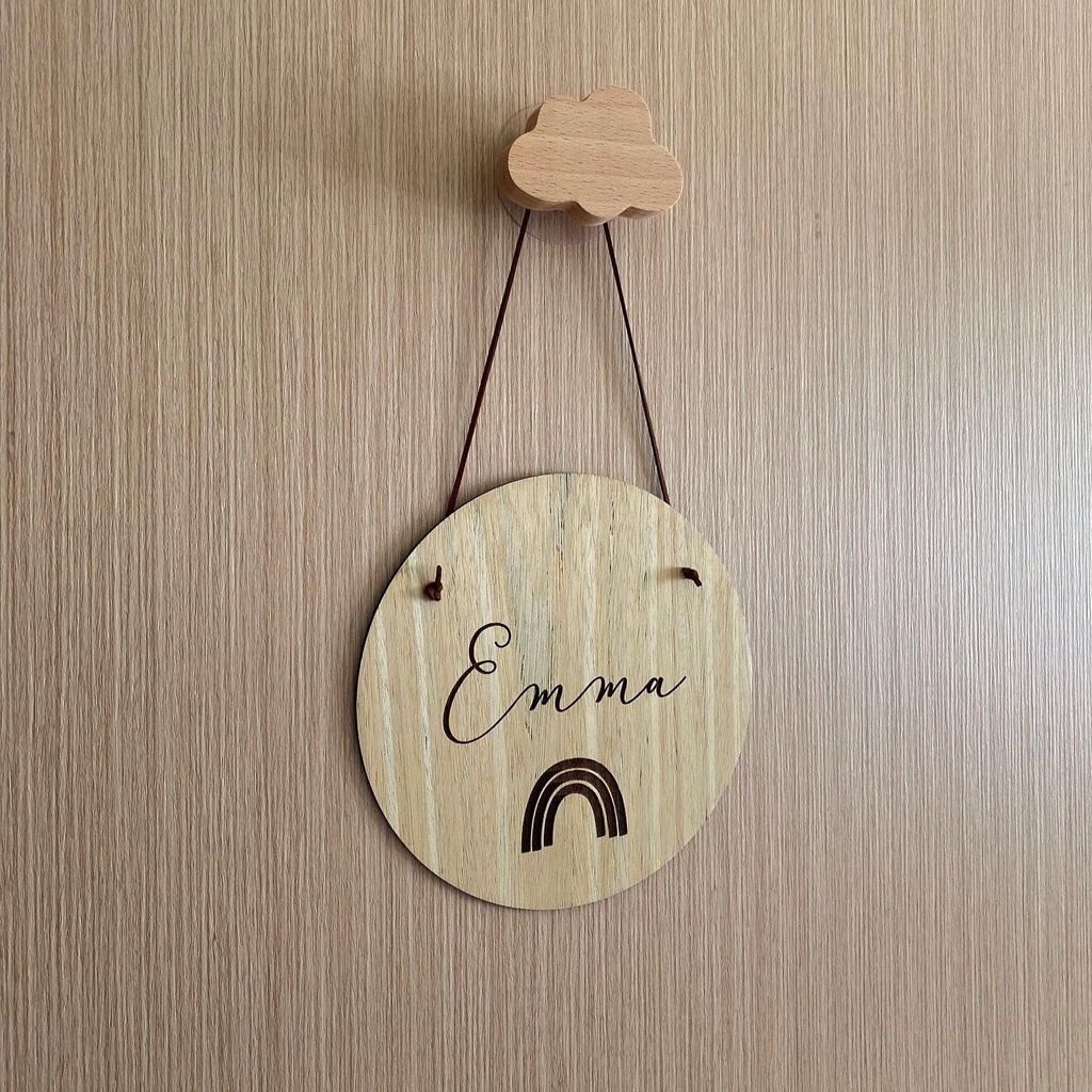 Name RAINBOW PLAQUE | Kids Room Decoration Photo Props Baby Name