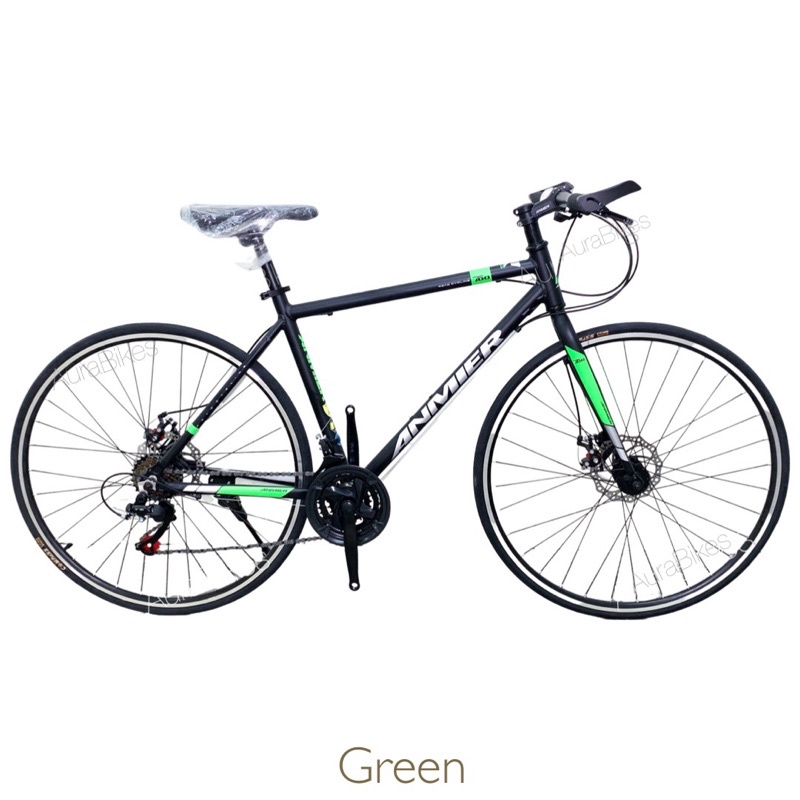 Anmier Hybrid Bike City Road Bicycle 21 Speed Aluminium Alloy Frame Shopee Singapore