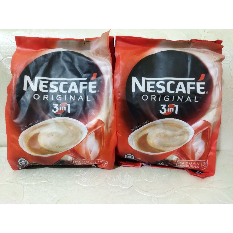 Nescafe ORIGINAL 3 IN 1 (17.5 GRAM X 30 Sachets)/NESCAFE ORIGINAL 1 BAG ...