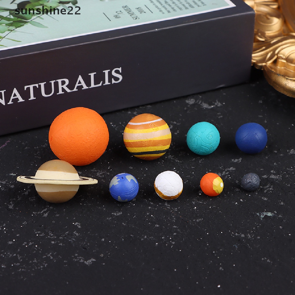 SN 9PCS Simulation Solar System Earth Planet Model Figures Teaching ...