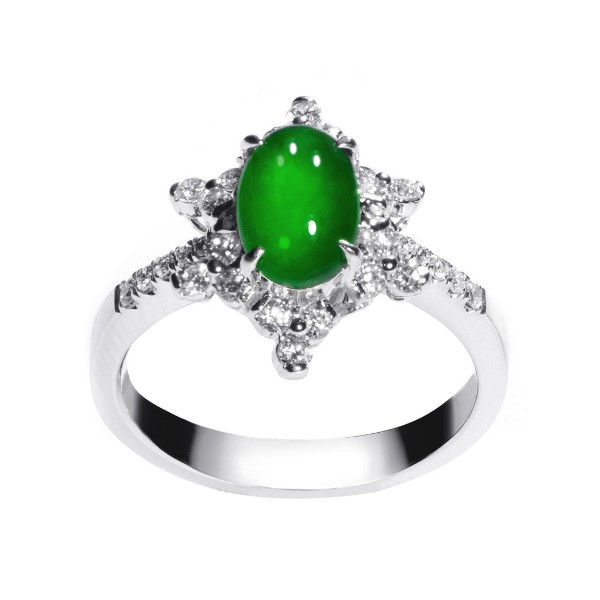 White on sale jade ring