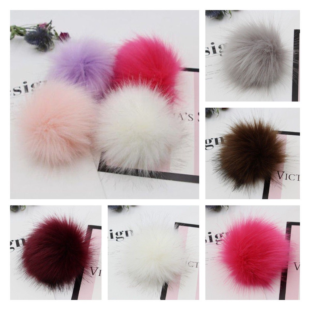 Raccoon fur pom deals pom keyring