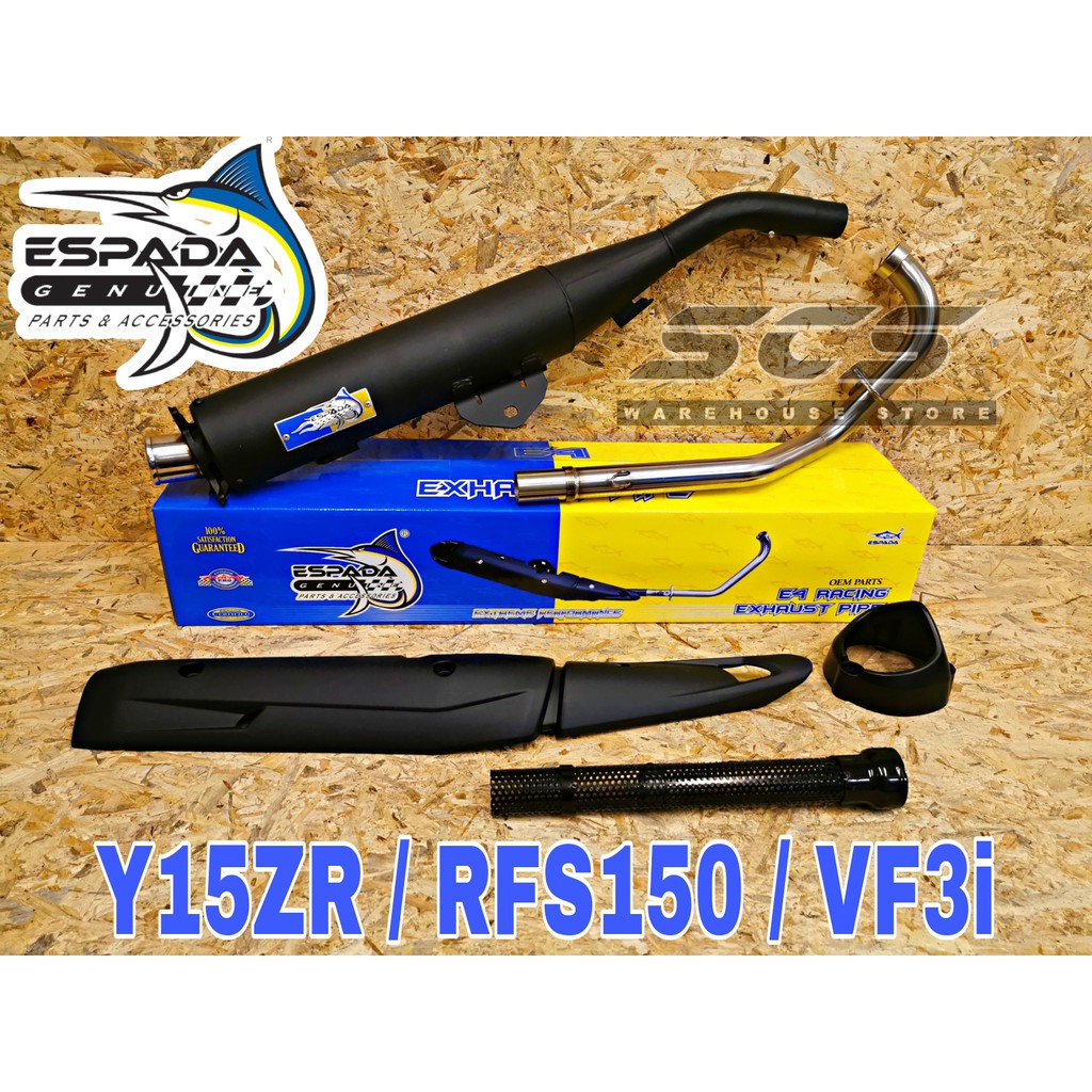 ESPADA Exhaust Y15ZR Full System 32mm Manifold Standard Cutting Muffler SYM VF3i RFS150 Benelli