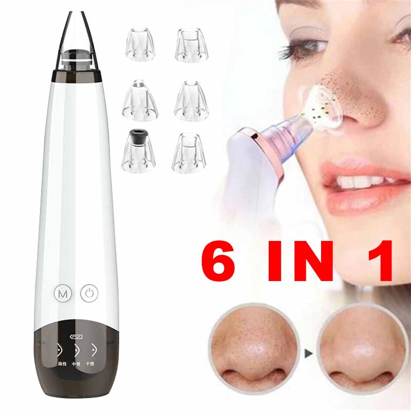 Rechargeable Blackhead Remover Facial Skin Cleanser Acne Vacuum Suction ...