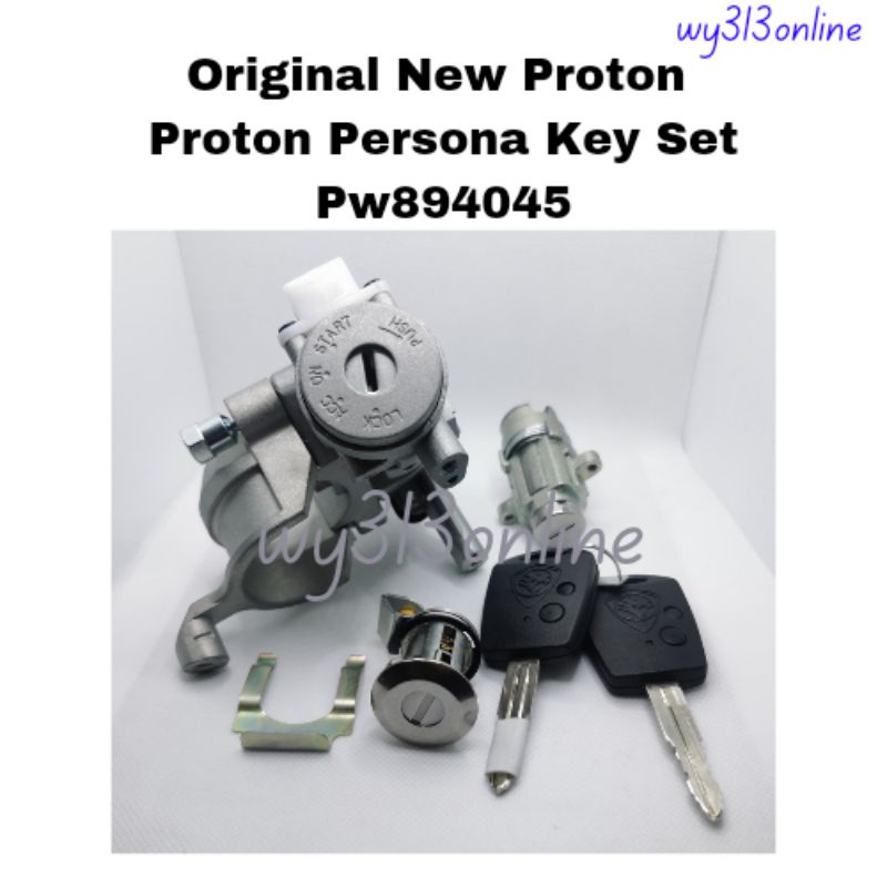 New Proton Persona Key Set kunci Kereta Pintu Ignition Lock Start Key ...