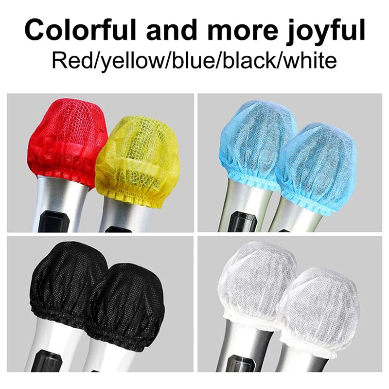 200Pcs Disposable Microphone Cover,Handheld Microphone Windscreen for