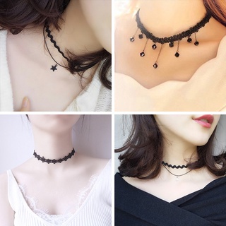 Statement Jewelry Retro Adjustable Classic Vintage Necklace Gothic Black  Ribbon Velvet Choker