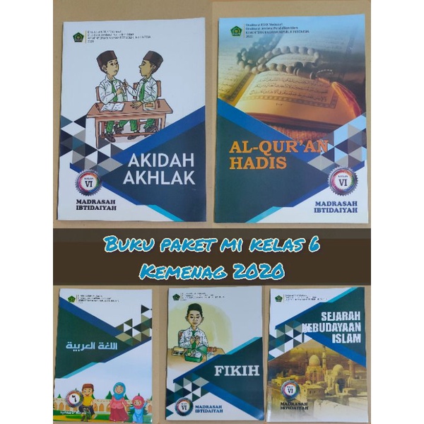 Mi Package Book Class 6 Ministry Of Religion 2020 Akidah Akhlak Al Qur 