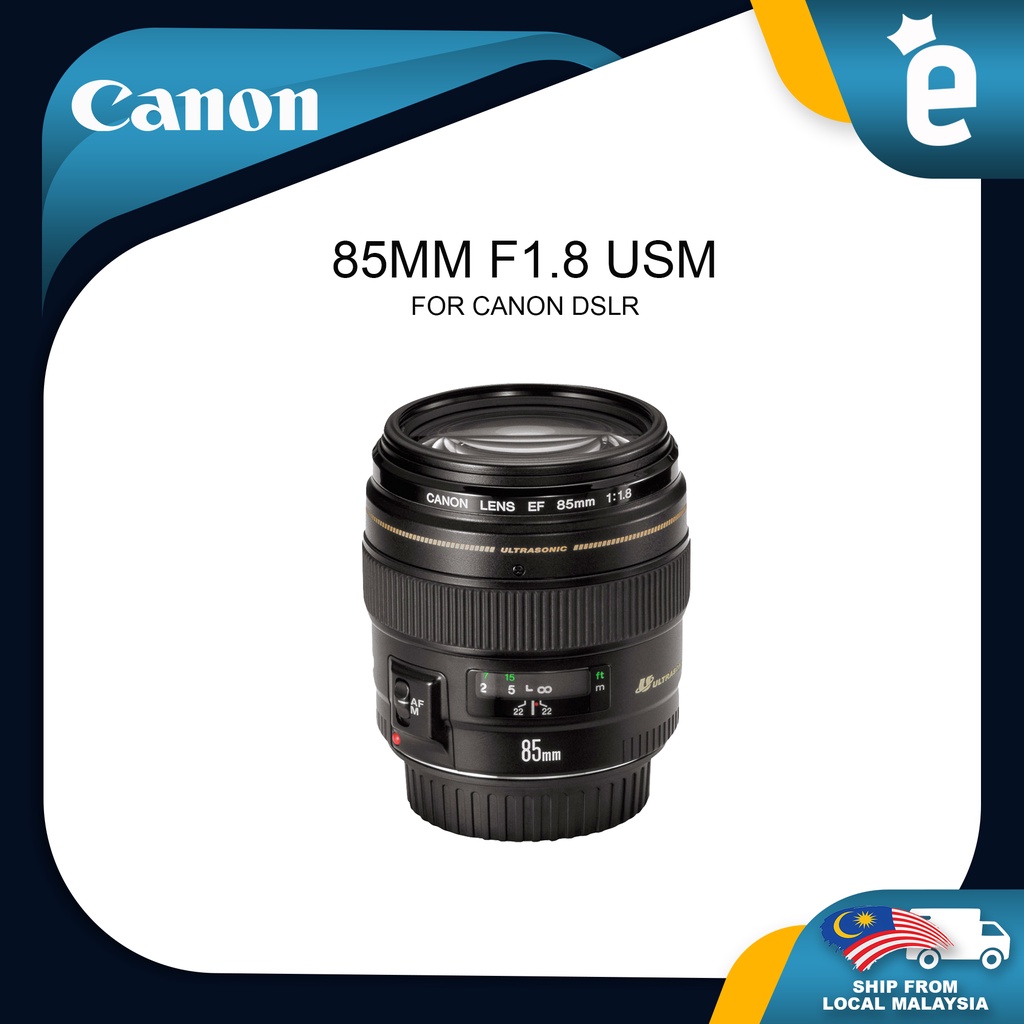 Canon EF 85mm F1.8 USM Lens Canon 85mm F1.8 USM Lens For Canon EOS DSLR ...