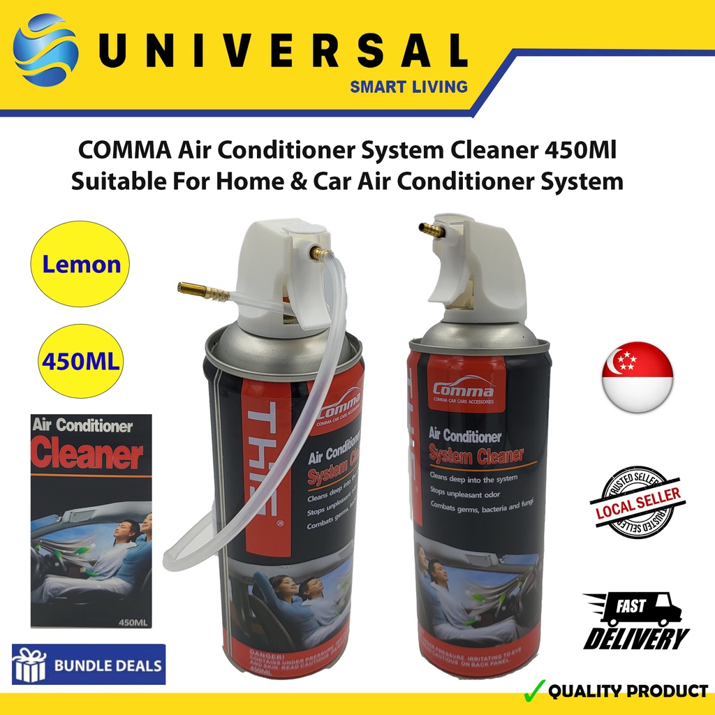 [SG SHOP SELLER] COMMA Air Conditioner System Cleaner 450Ml Lemon