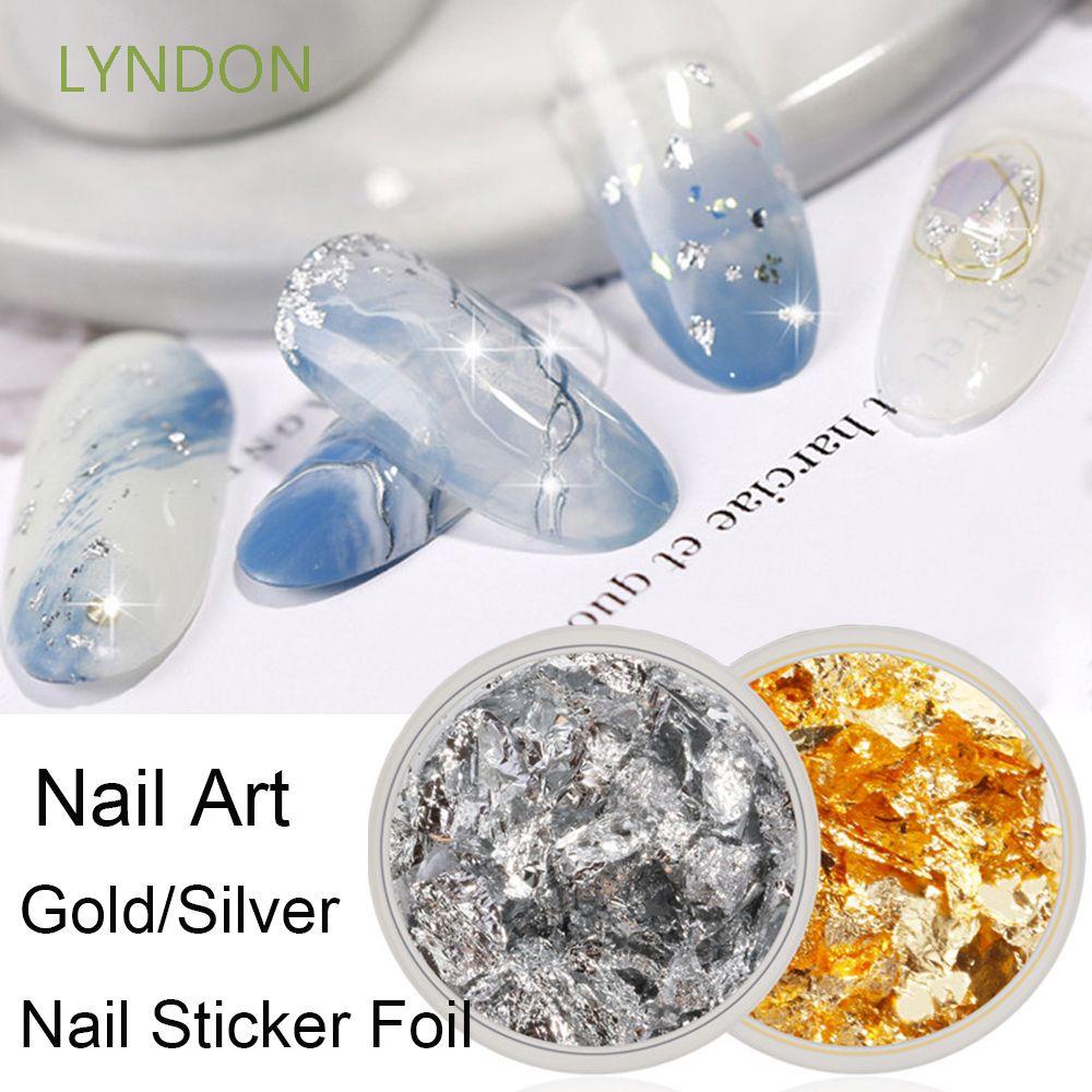 4 Box Gold Glitter Flakes Irregular Aluminum Foil Sequins For