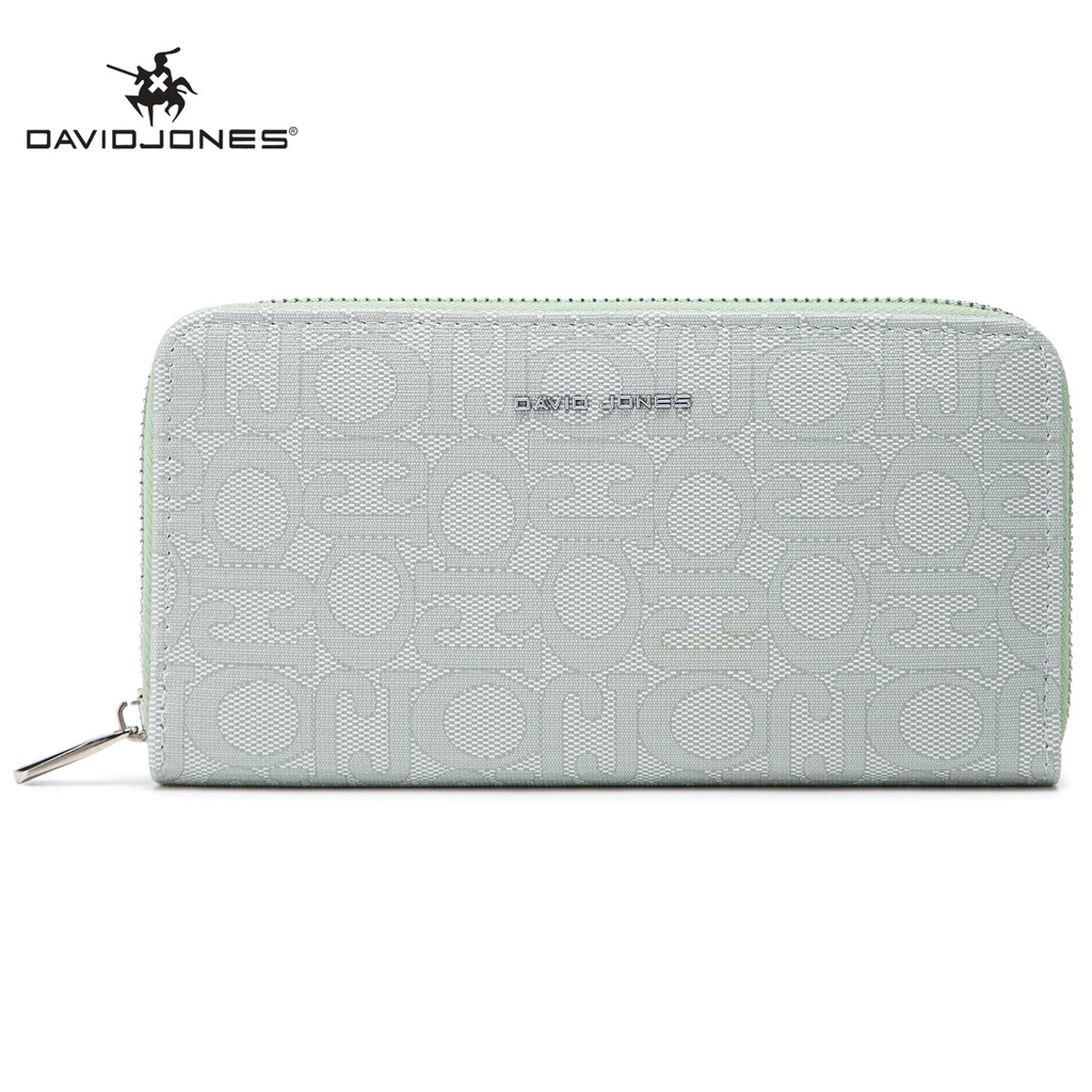 Buy David Jones Women Grey & Beige Colourblocked Three Fold Wallet